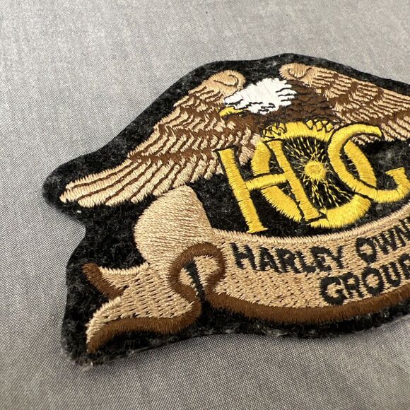 HOG Harley Owners Group Eagle Wings Brown Patch HD Biker Vest Rider Emblem Chrty - Picture 7 of 9